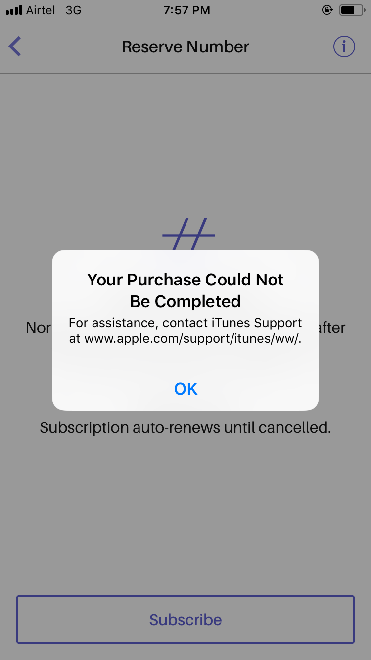 Your Purchase Could Not Be Completed - Apple Community