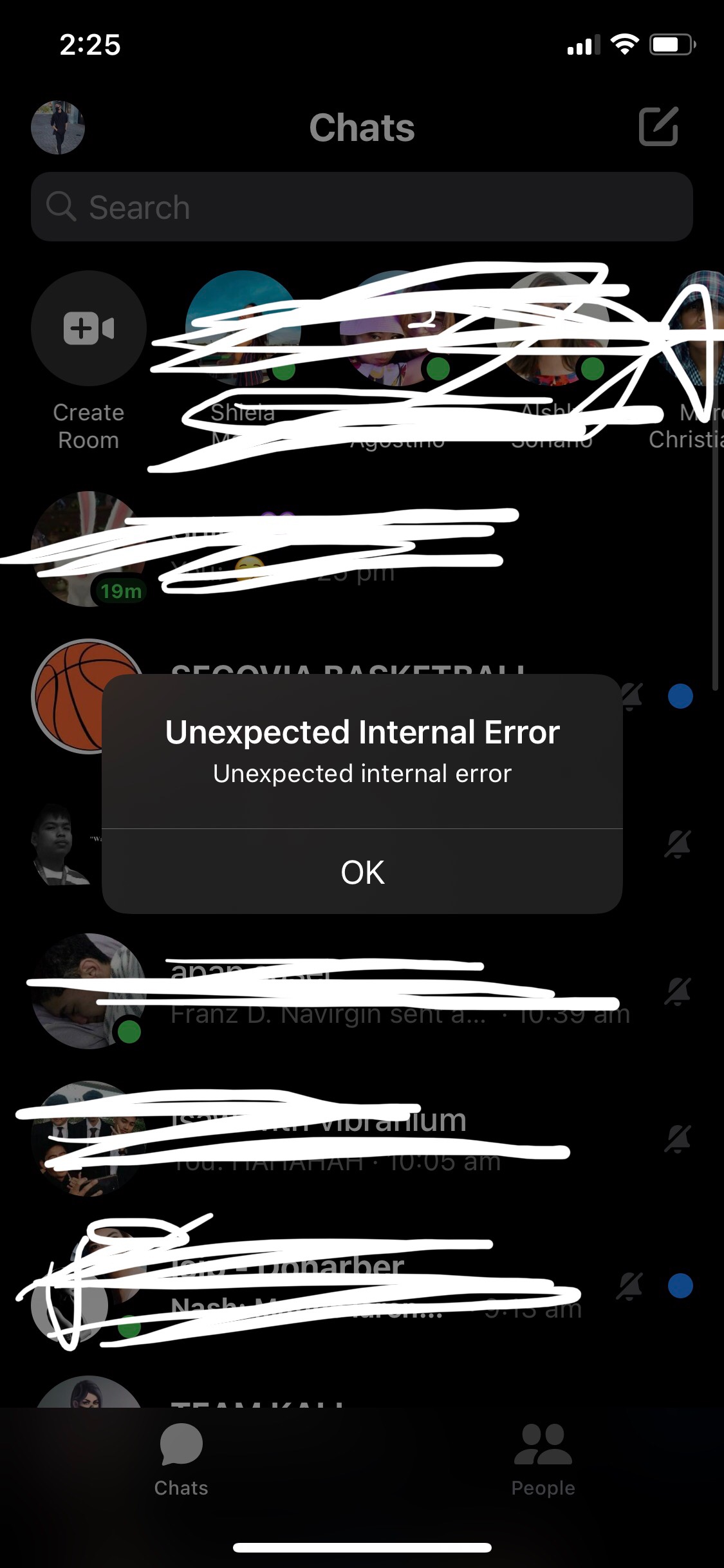 Unexpected Internal Error Apple Community