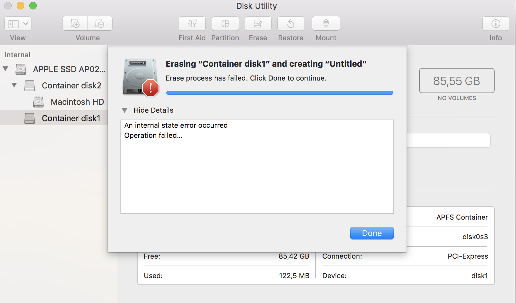 delete container disk - Apple Community