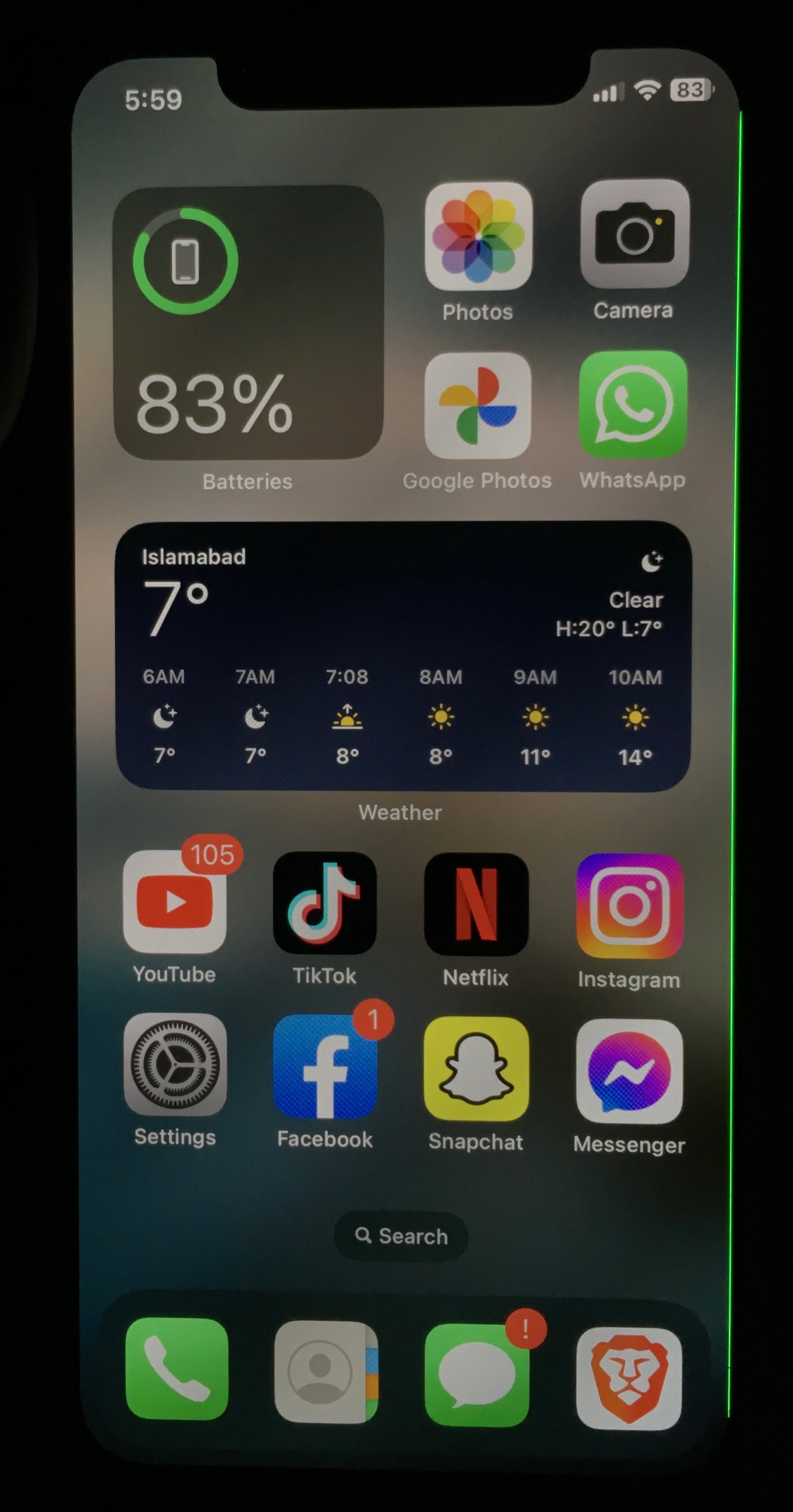 Green line on iPhone XS. [Did not drop it] Apple Community