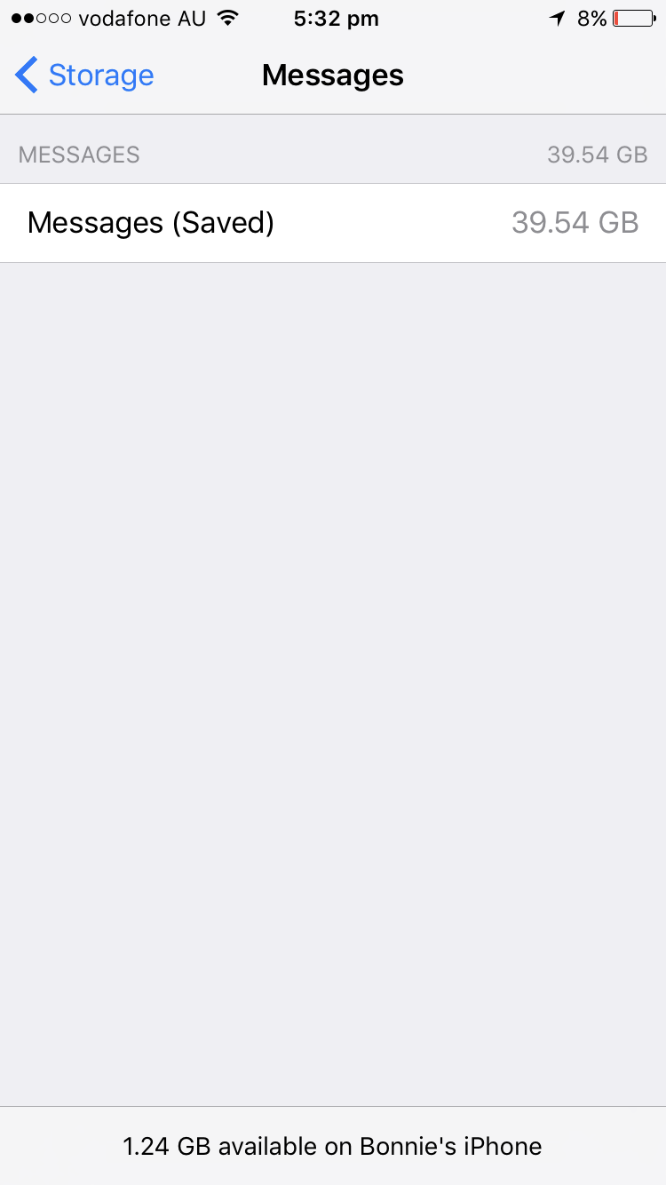 iphone 7 message storage problem Apple Community