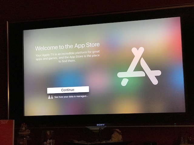 rester værktøj Michelangelo Can't access App Store on Apple TV 4 - Apple Community