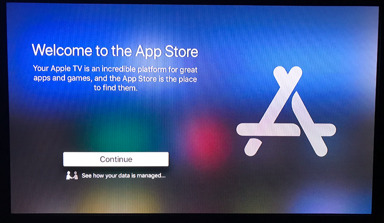 gødning Lilla lur Can't access App Store on Apple TV 4 - Apple Community