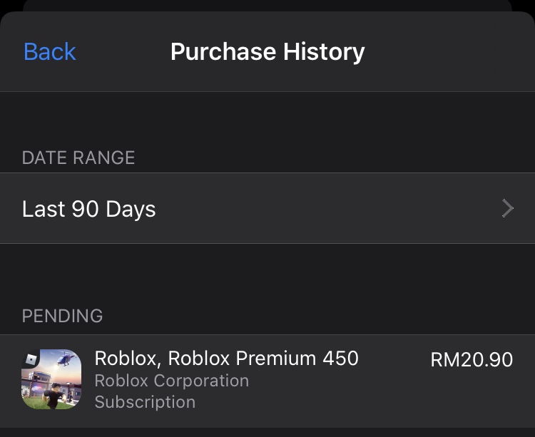 Roblox purchasing error - Apple Community