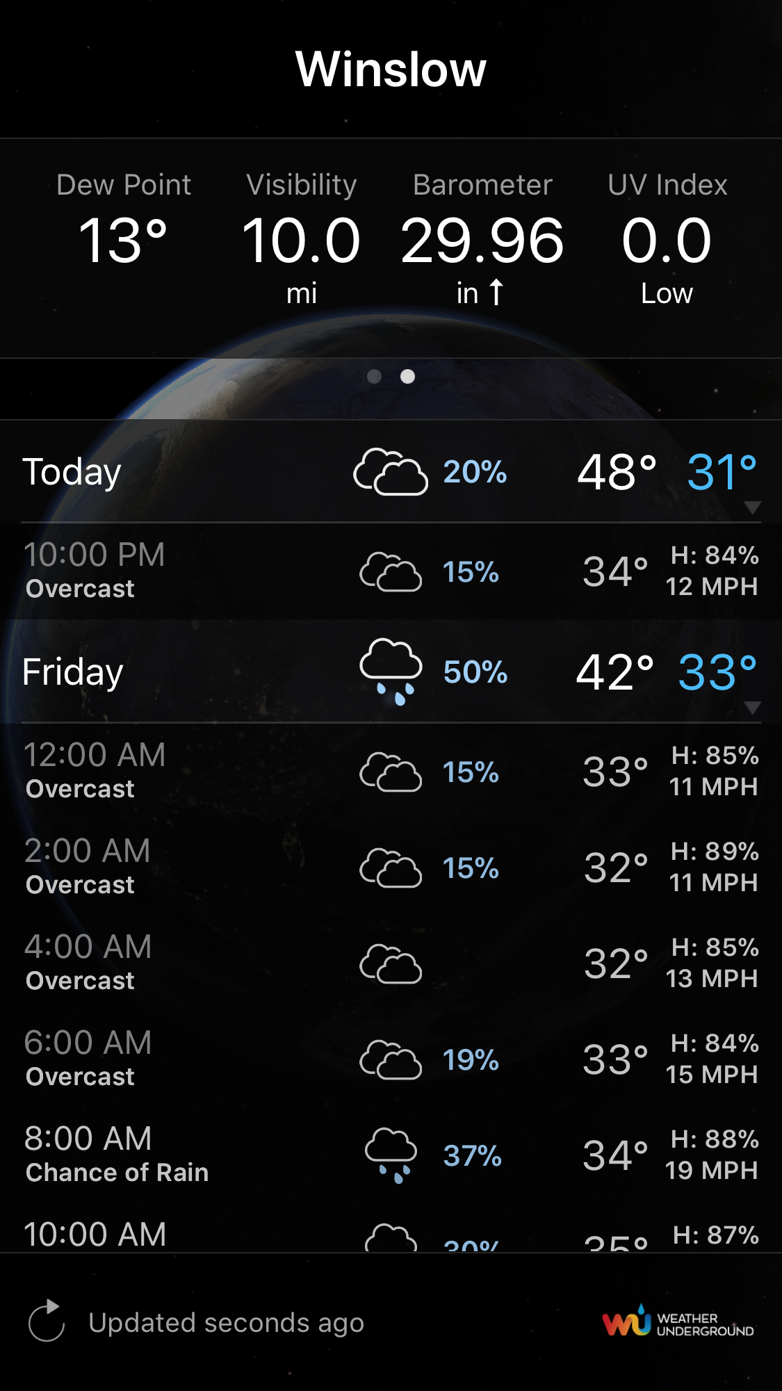 My weather widget does not update the wea… - Apple Community