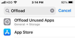 Offload unused apps option missing - iOS … - Apple Community