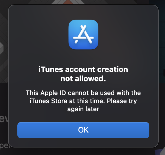 Application Login error - Apple Community