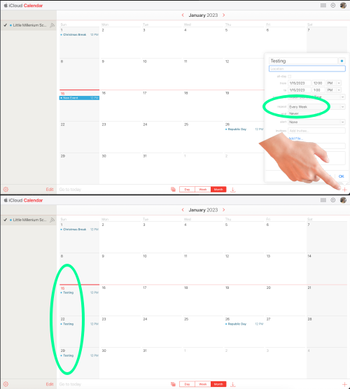 Why are my weekly calendar events getting… - Apple Community