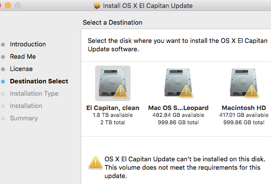 osxupdcombo10.11.6 Install-error:&ldquo;Does no… - Apple Community