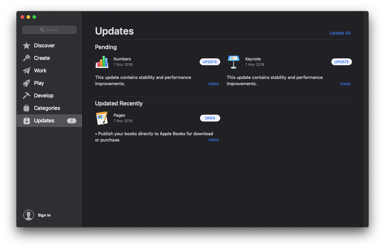 Software Update history Apple Community