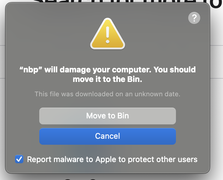 "Deleting malware" window keeps popping u… Apple Community