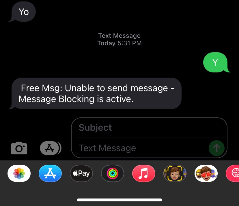 What Is Message Blocking Is Active On I Apple Community