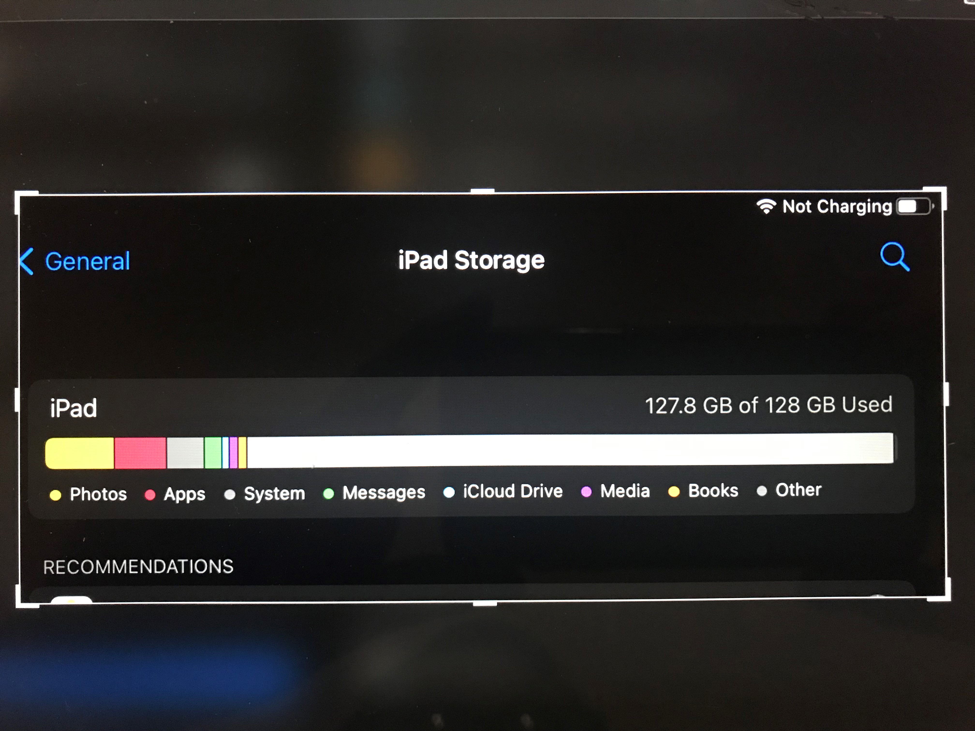 iPad other storage completely filling iPad - Apple Community
