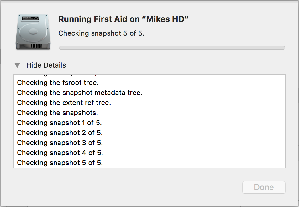 Disk Utility freezes on first aid Apple Community