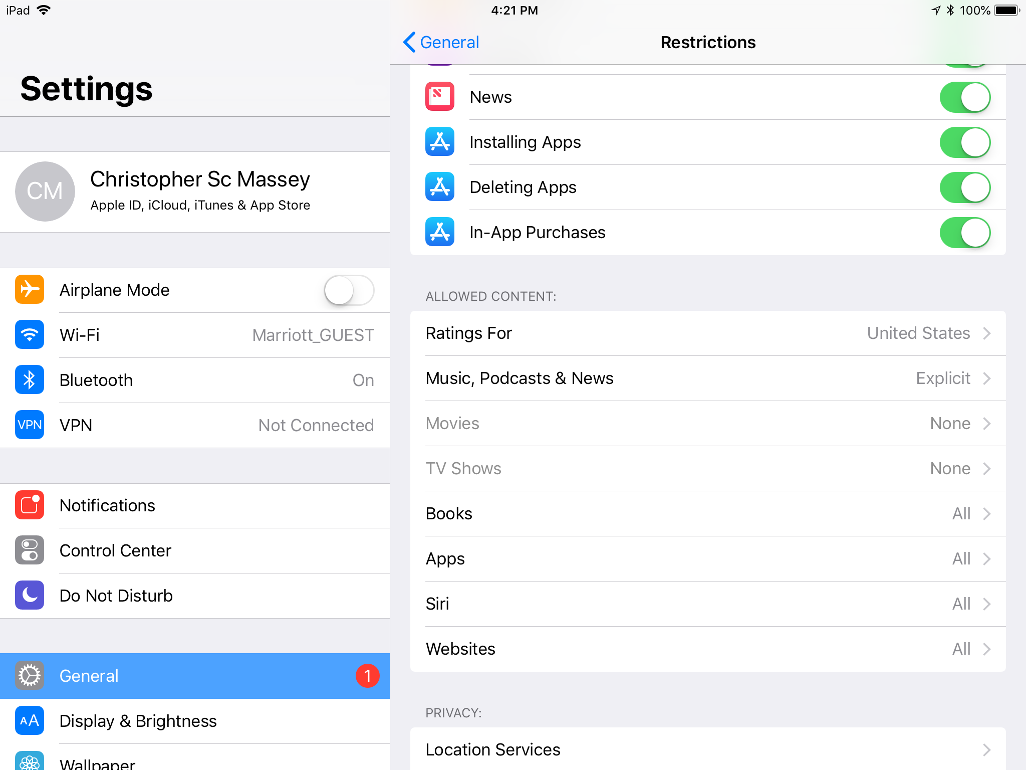 My restrictions for TV and movies or set … - Apple Community