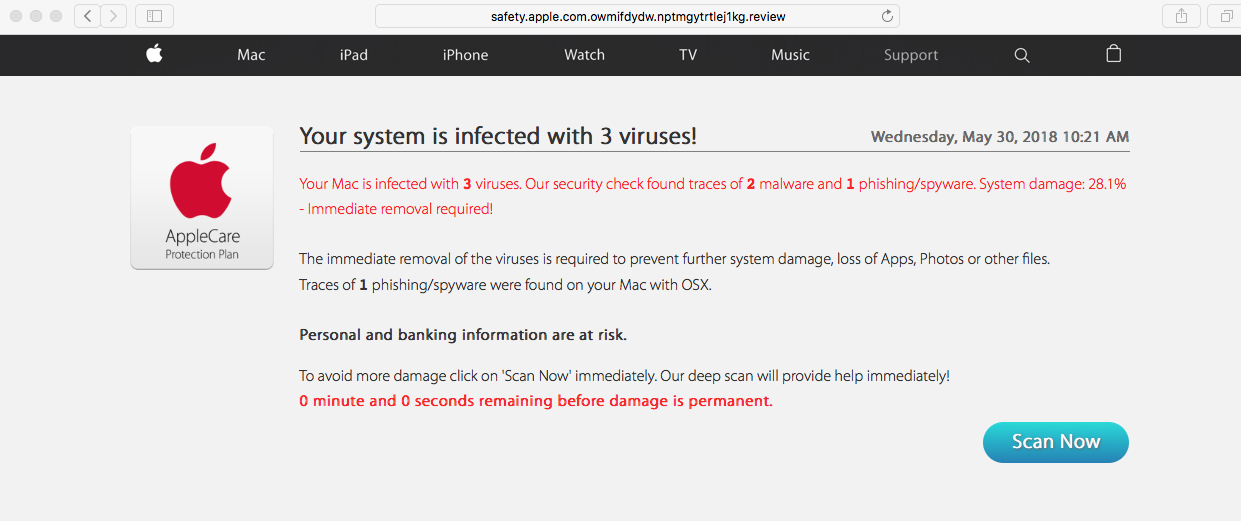 Virus scan - Apple