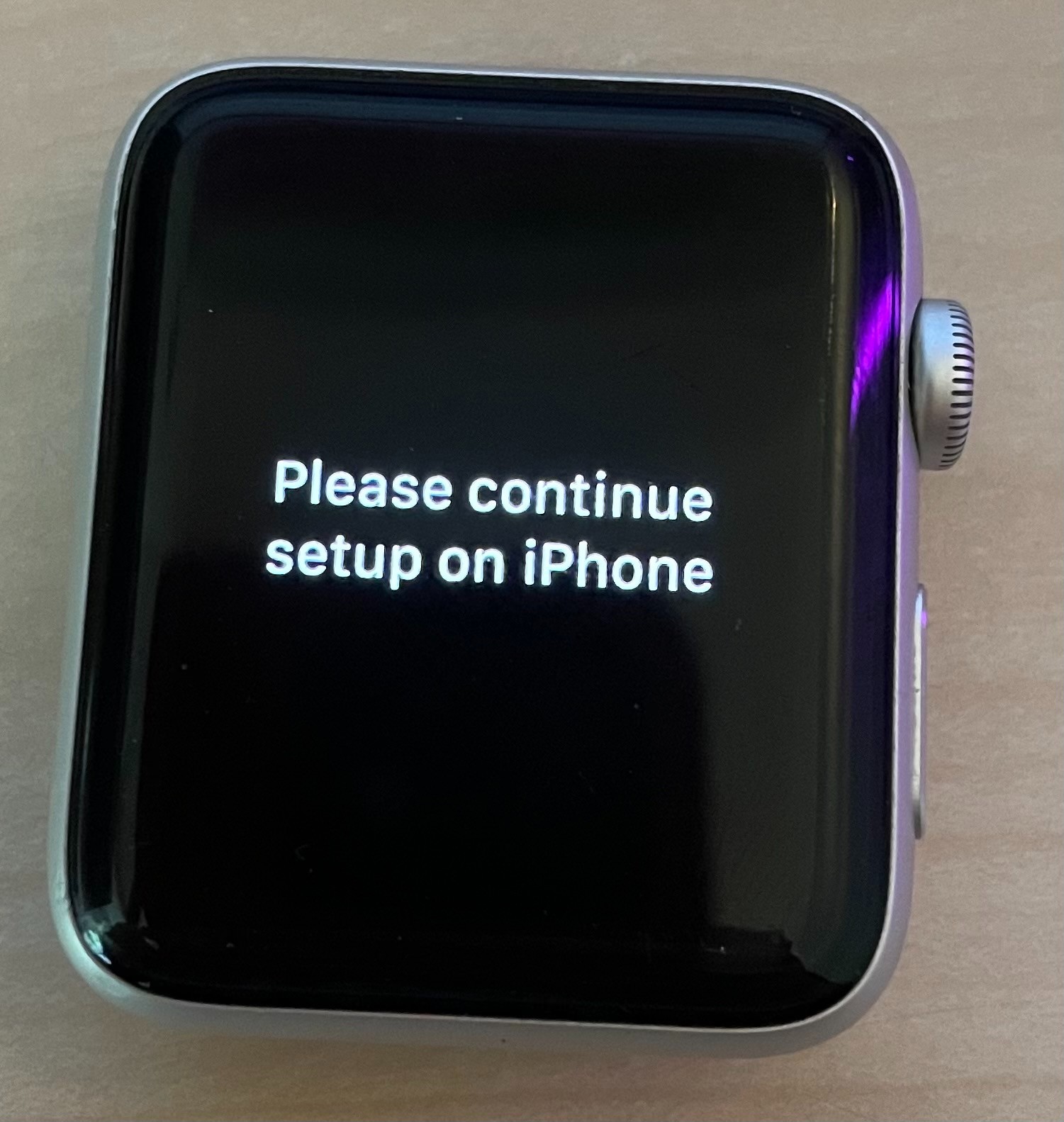 Apple watch says please best sale continue setup on iphone