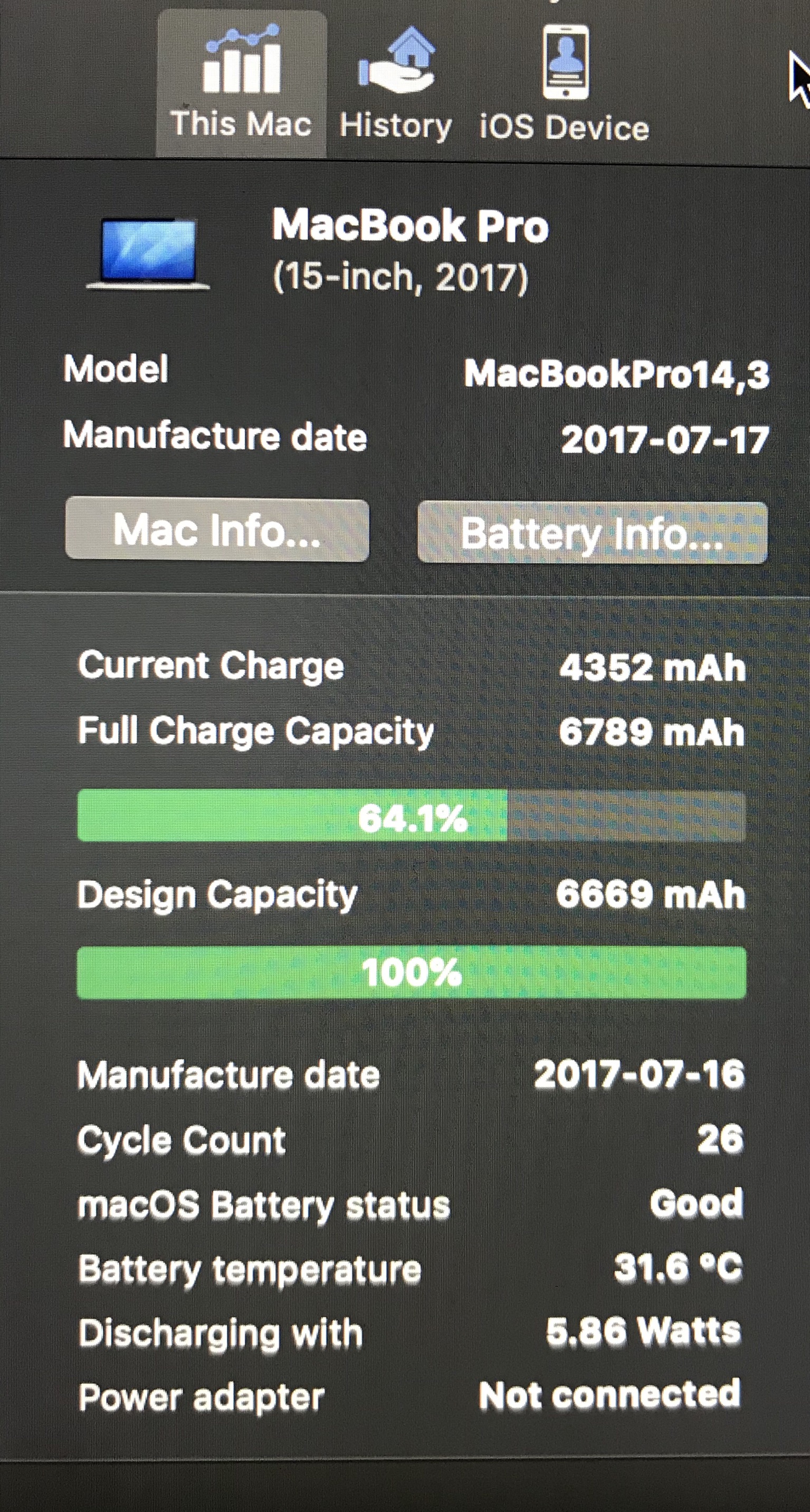 My Full Charge Capacity Shows More Then T Apple Community