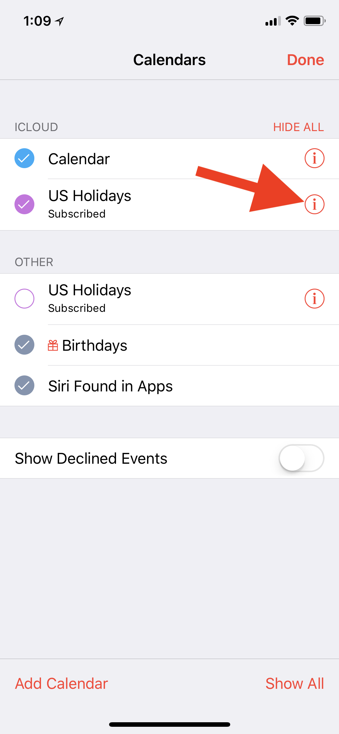 Unsubscribe A Calendar in iOS 11.4 Apple Community
