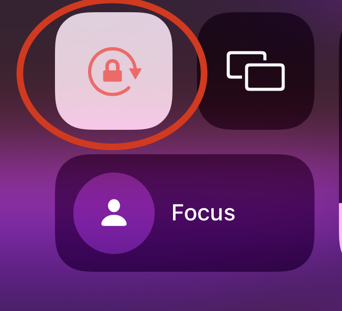 I cannot locate my portrait lock button o… Apple Community