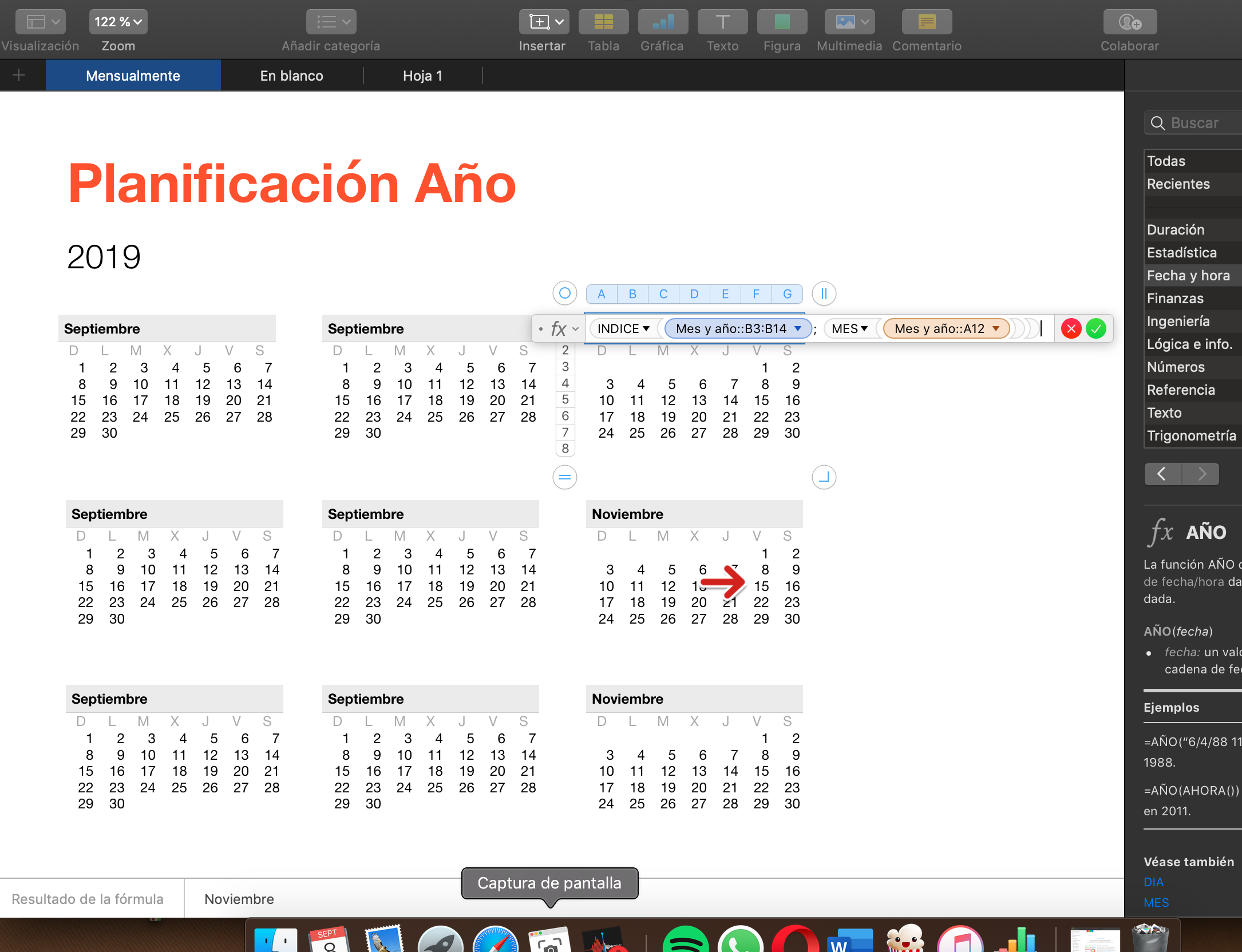 Creating a YEAR calendar with numbers - Apple Community