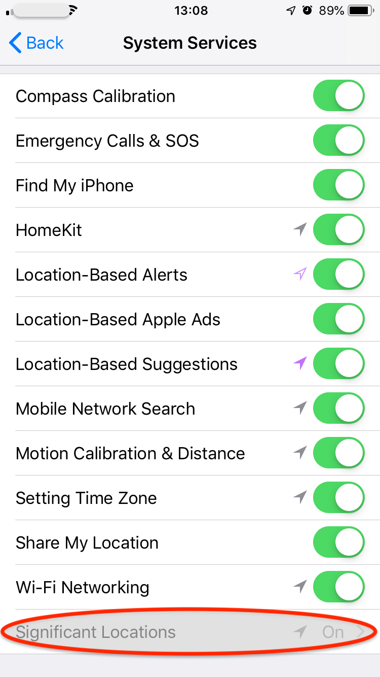 Significant Locations - Apple Community