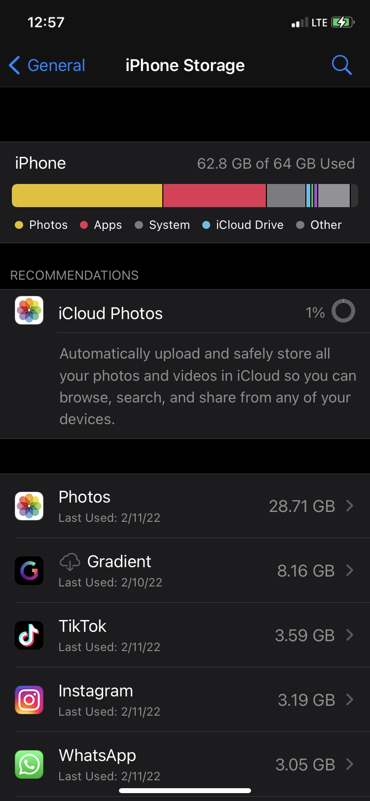 Why is so much of my storage full?