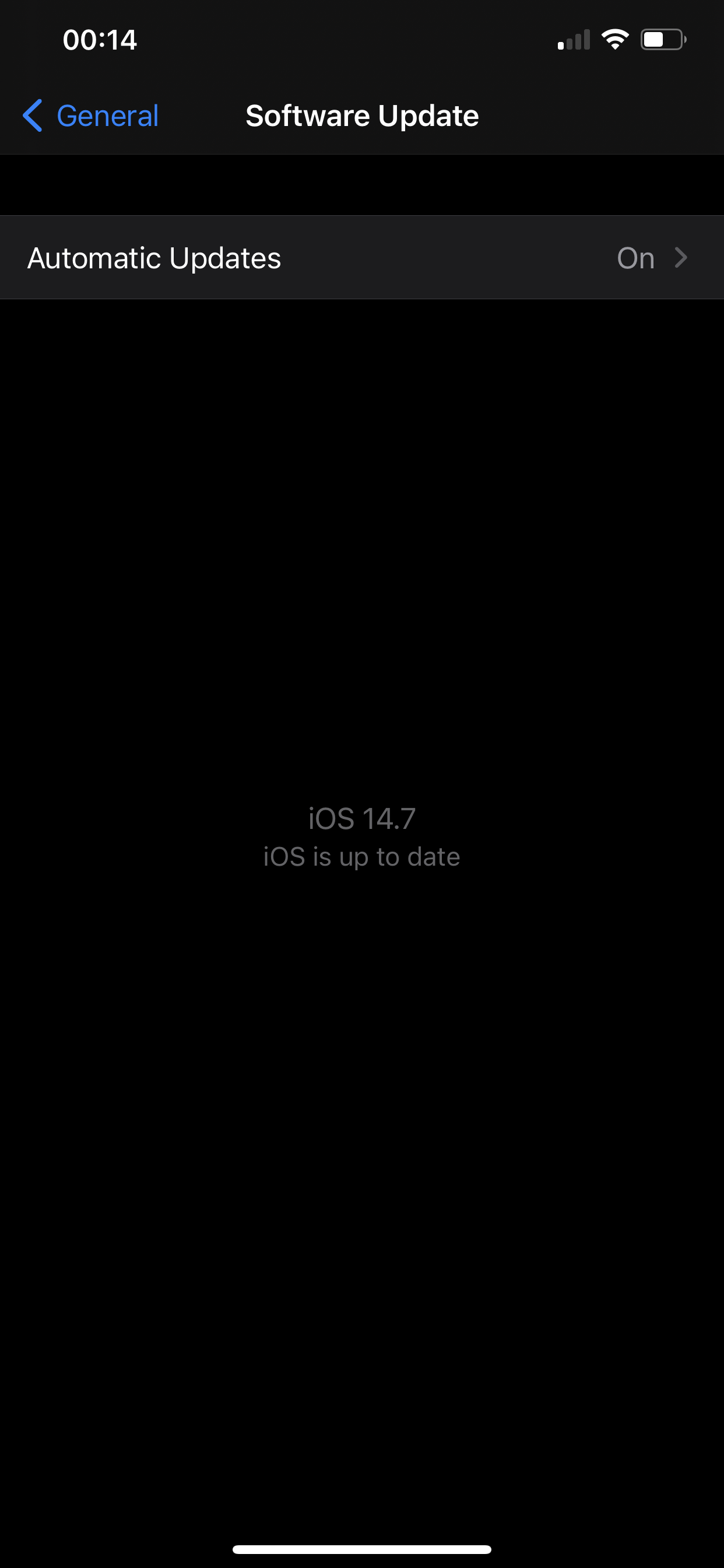 iphone stuck on 14.7