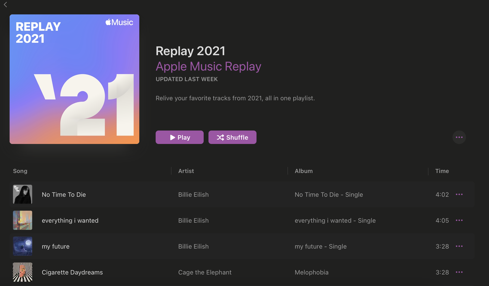 Apple Music Yearly Top 100 Replay Apple Community