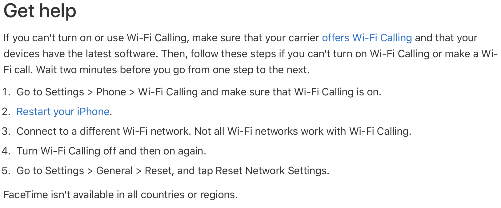 Call with Wi-Fi Calling - Apple Support