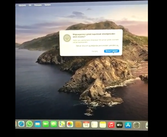 when I shut down my mac the whole screen … - Apple Community