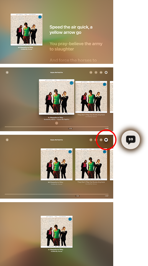 How Do I Turn Off Lyrics On My Apple TV W Apple Community