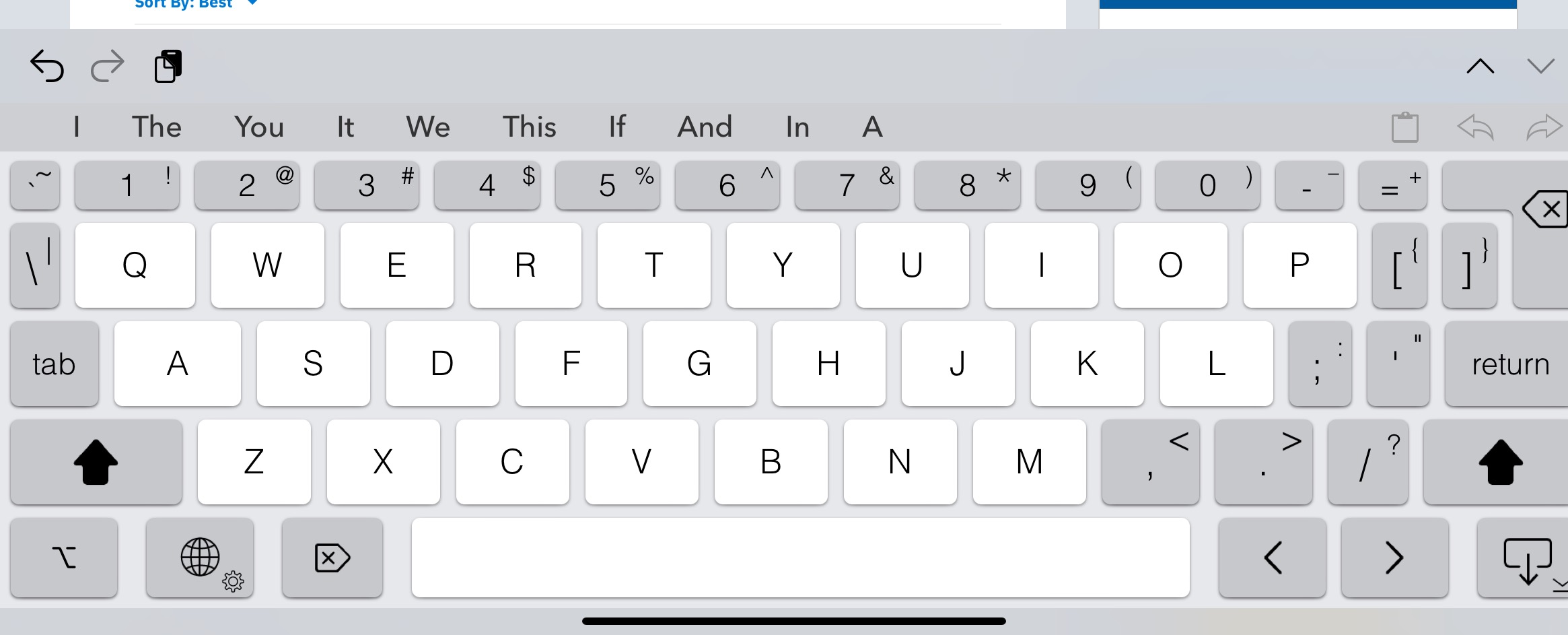 iPad keyboard numbers row at top - Apple Community