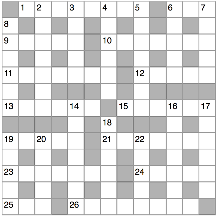 Crossword Numbers 3 (10x10 crossword grids GOOGLE Slides)