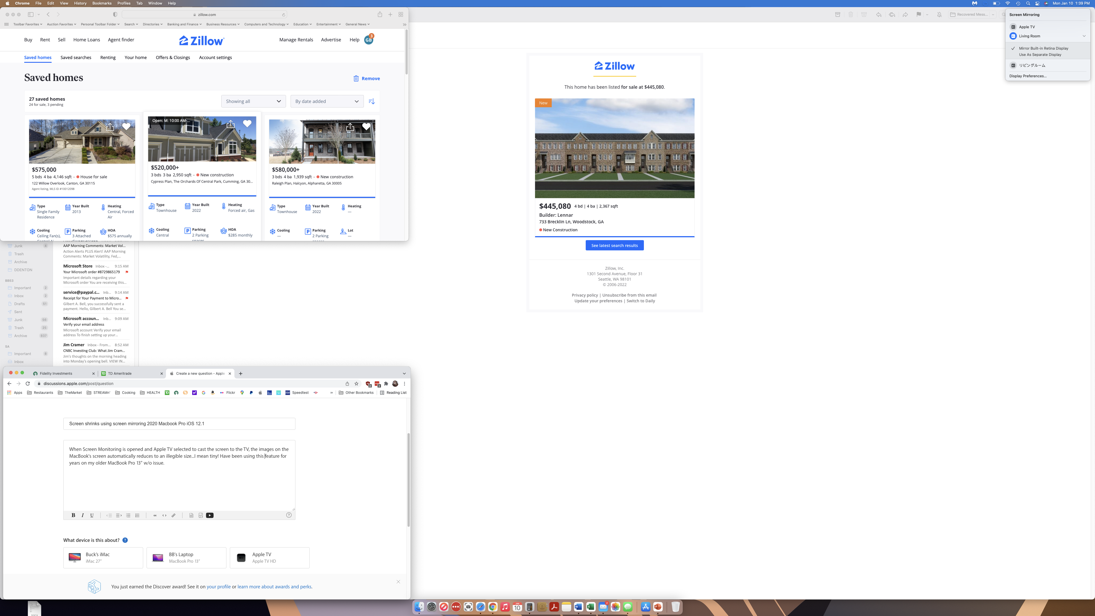 Screen shrinks using screen mirroring 202… Apple Community