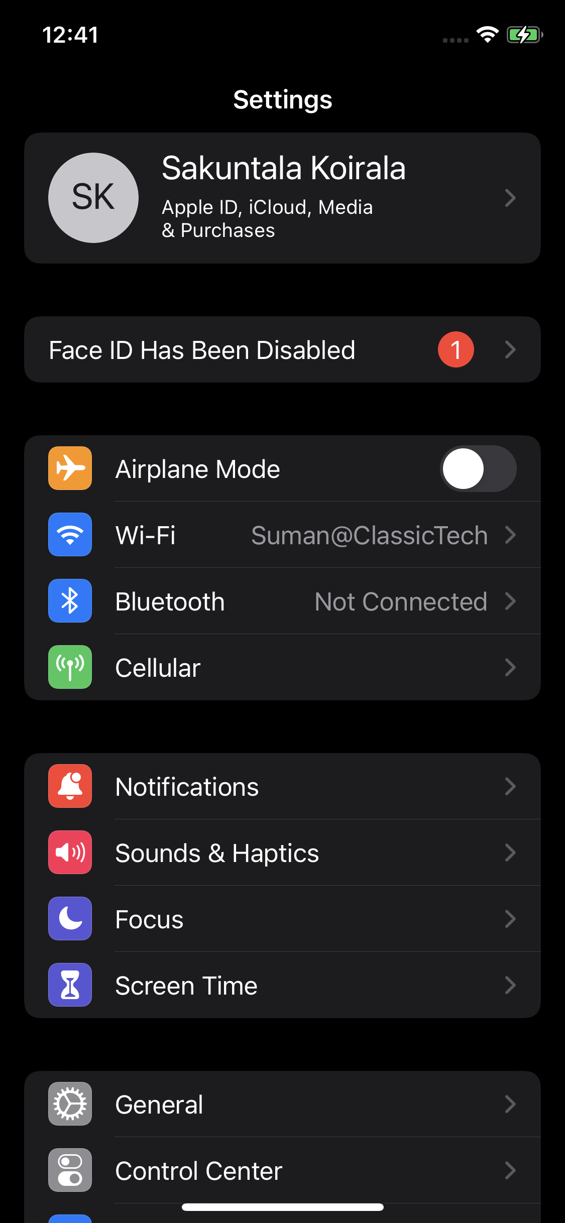 Face id has been disabled Apple Community