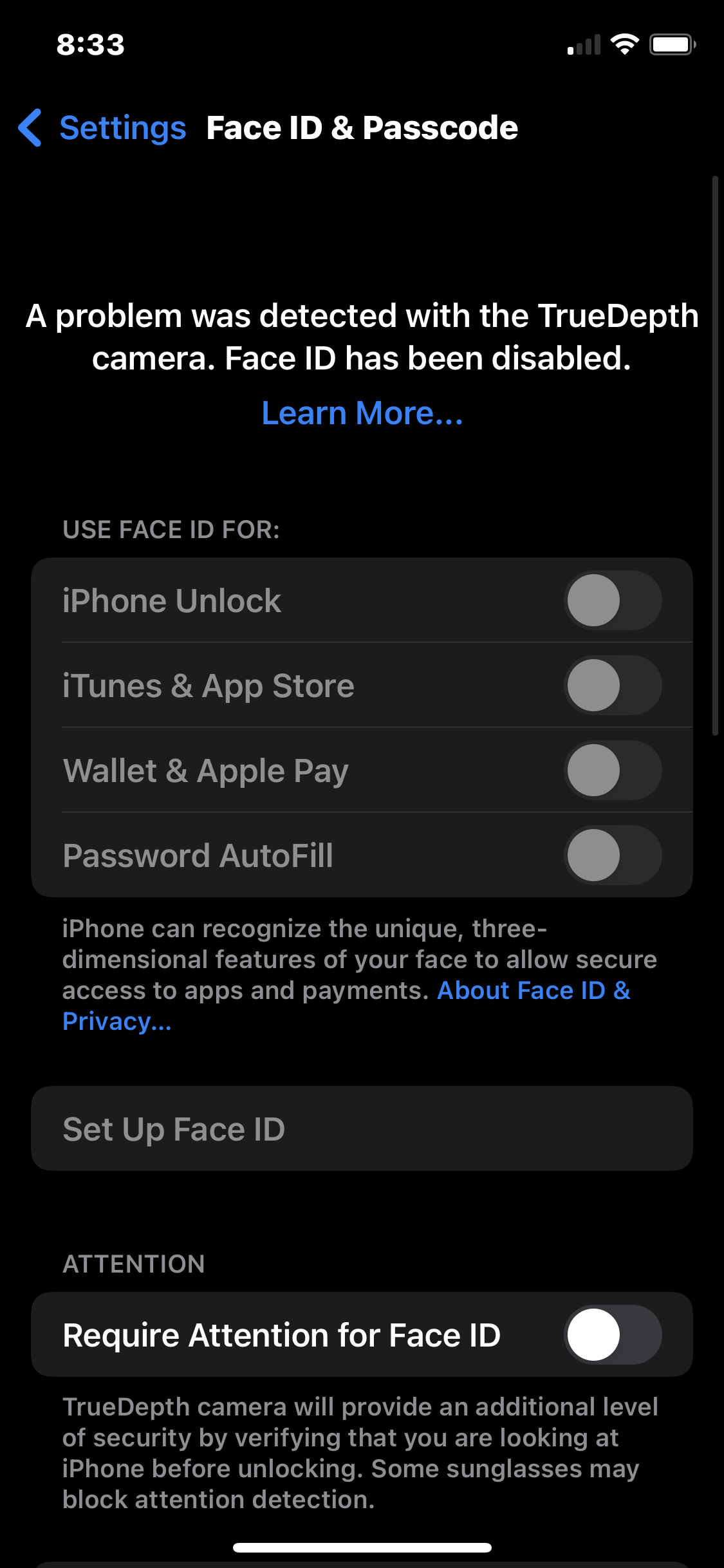 My face id is not working 🥲 - Apple Community