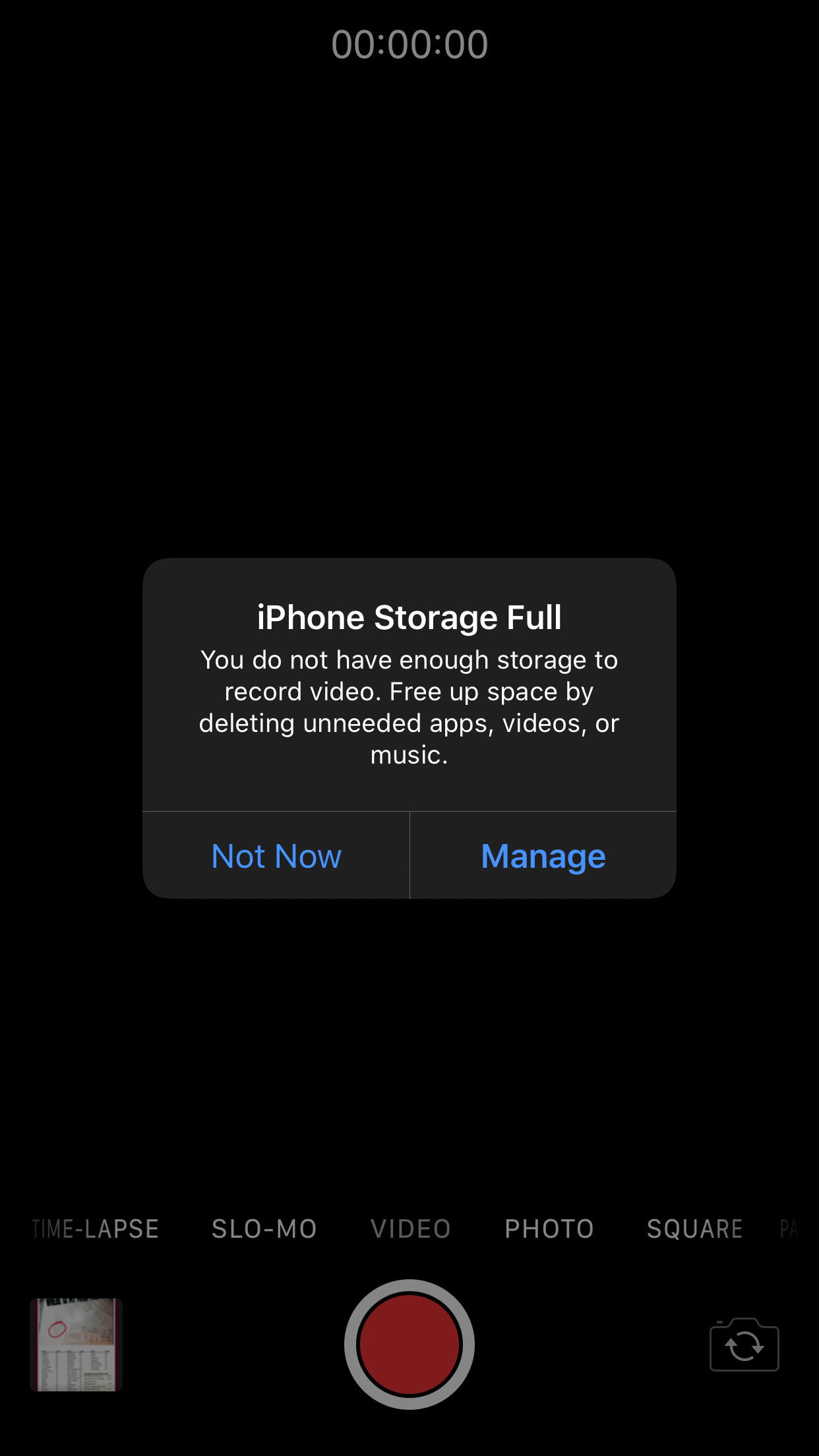 Why is Apple saying my storage is full?