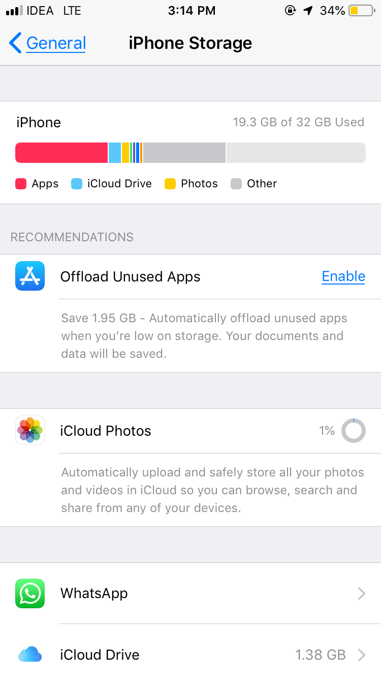 Storage space running out Apple Community
