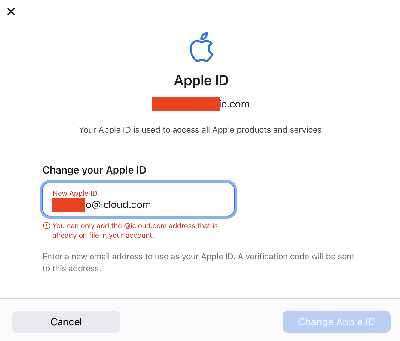 Can&rsquo;t change my Apple ID&rsquo;s email address … - Apple Community