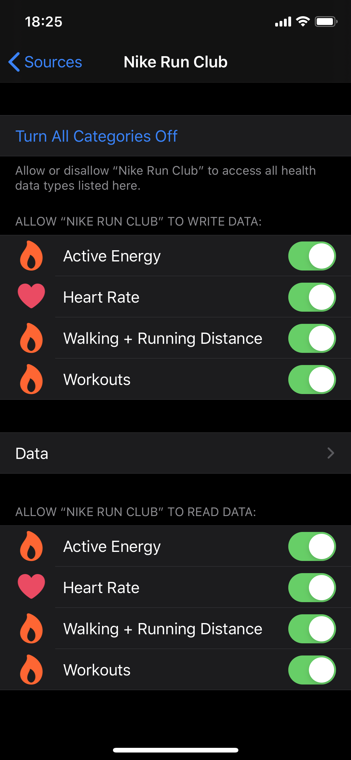 nike run club not showing heart rate