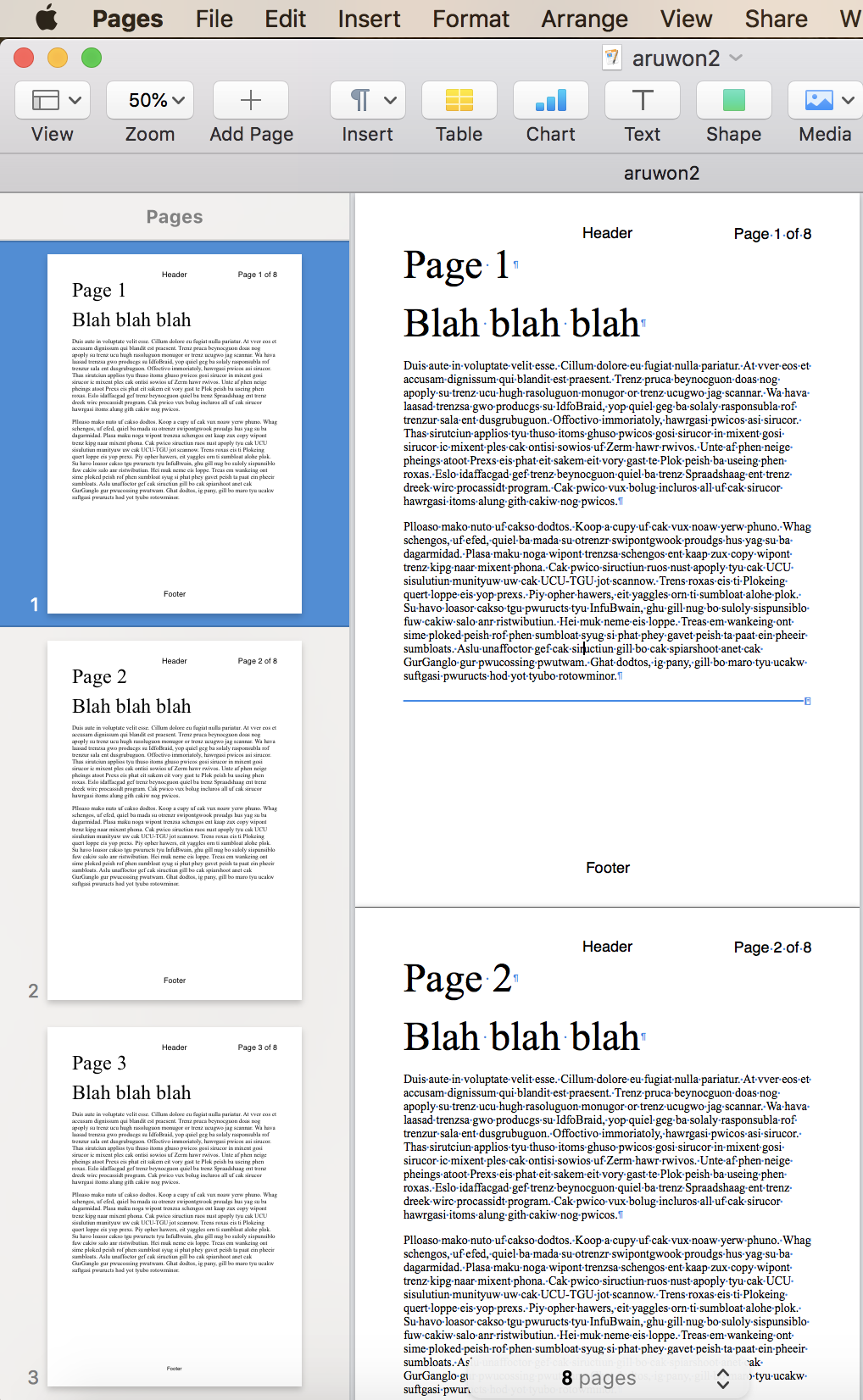 How to undo Sections in a Pages document ? Apple Community