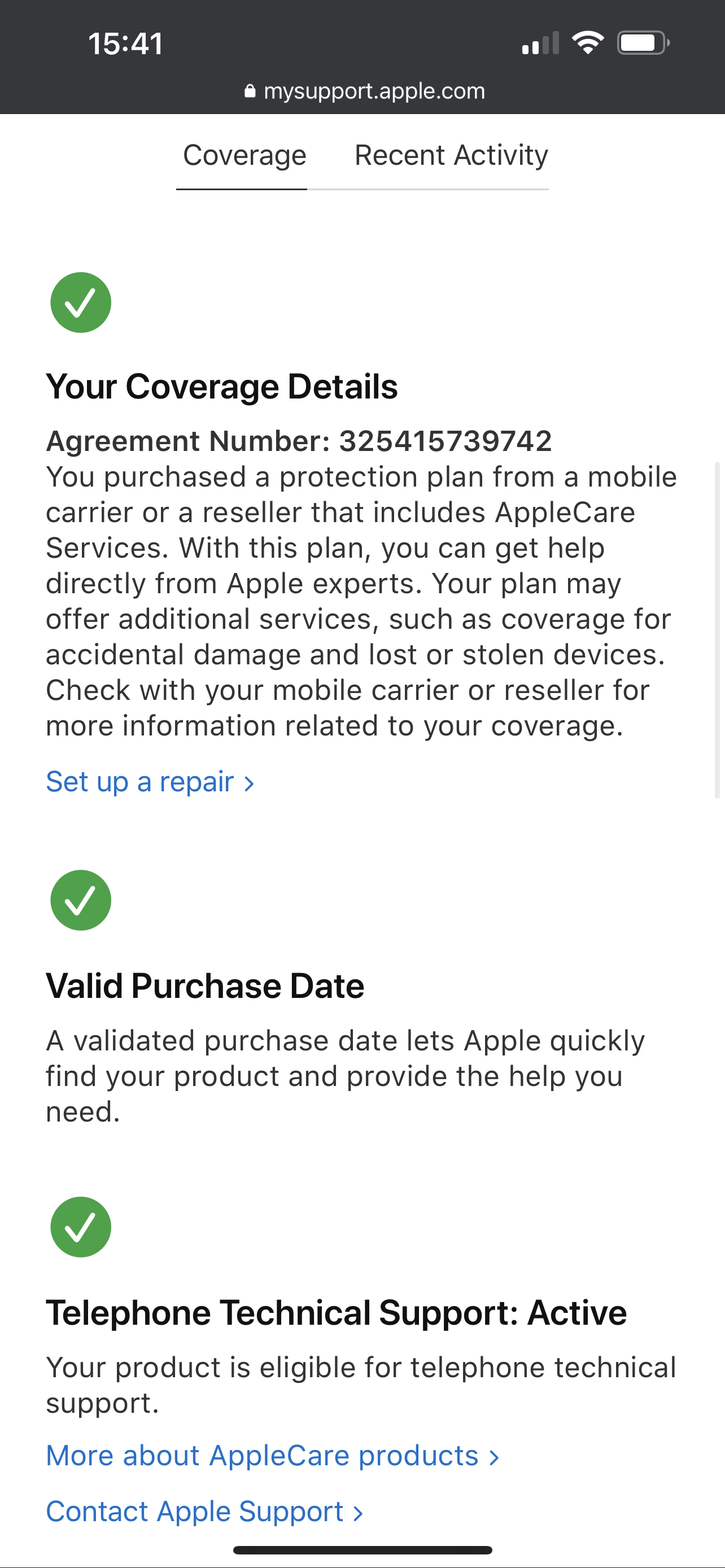 Can you buy apple care plan hot sale after purchase