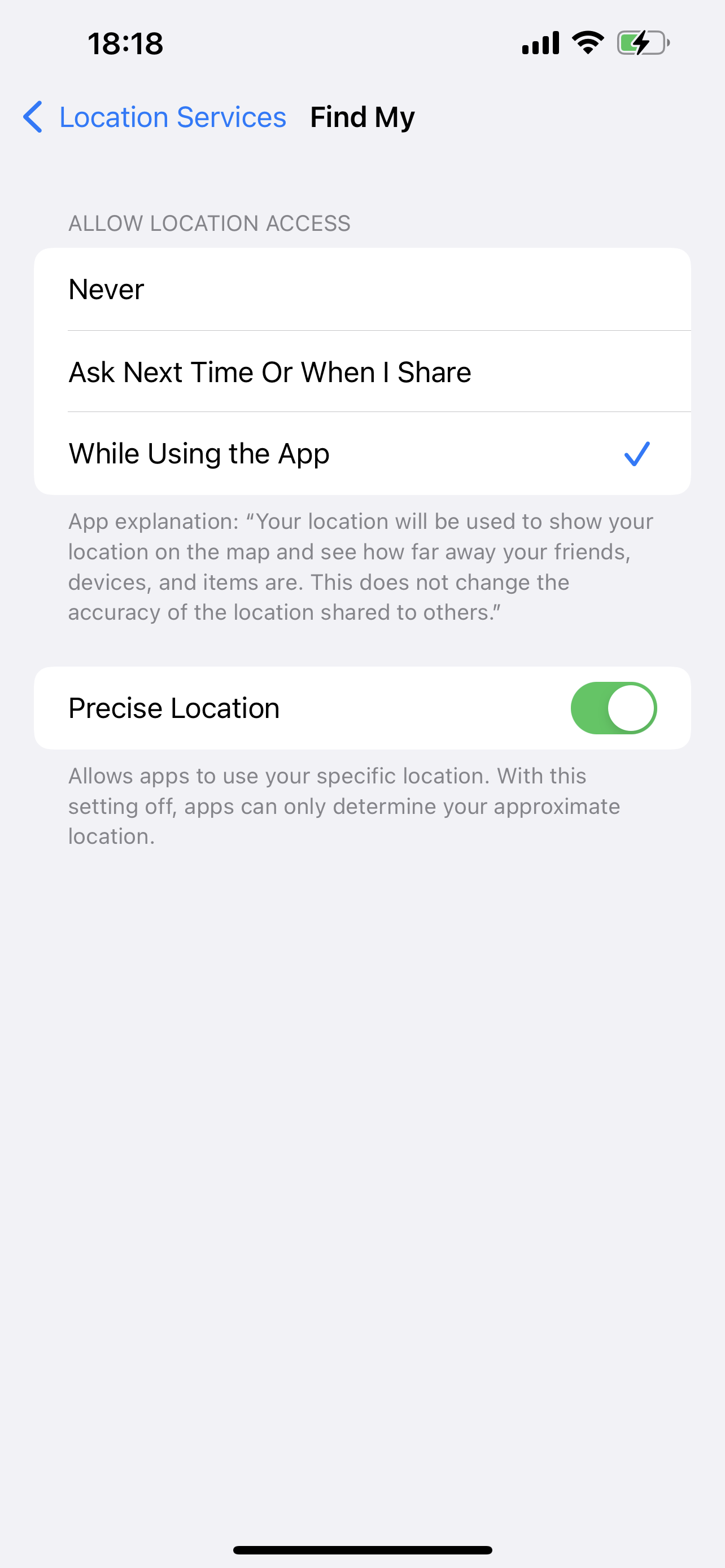 iPhone precise location not working with … Apple Community