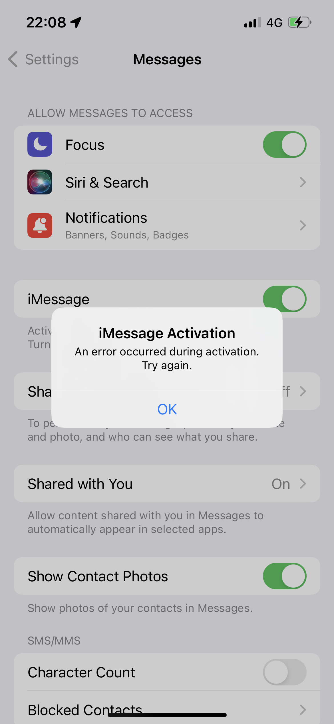 I Can’t Activate IMessage - Apple Community