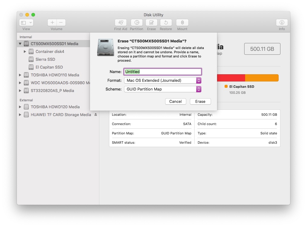 Mac Pro 1.1 El Capitan Install