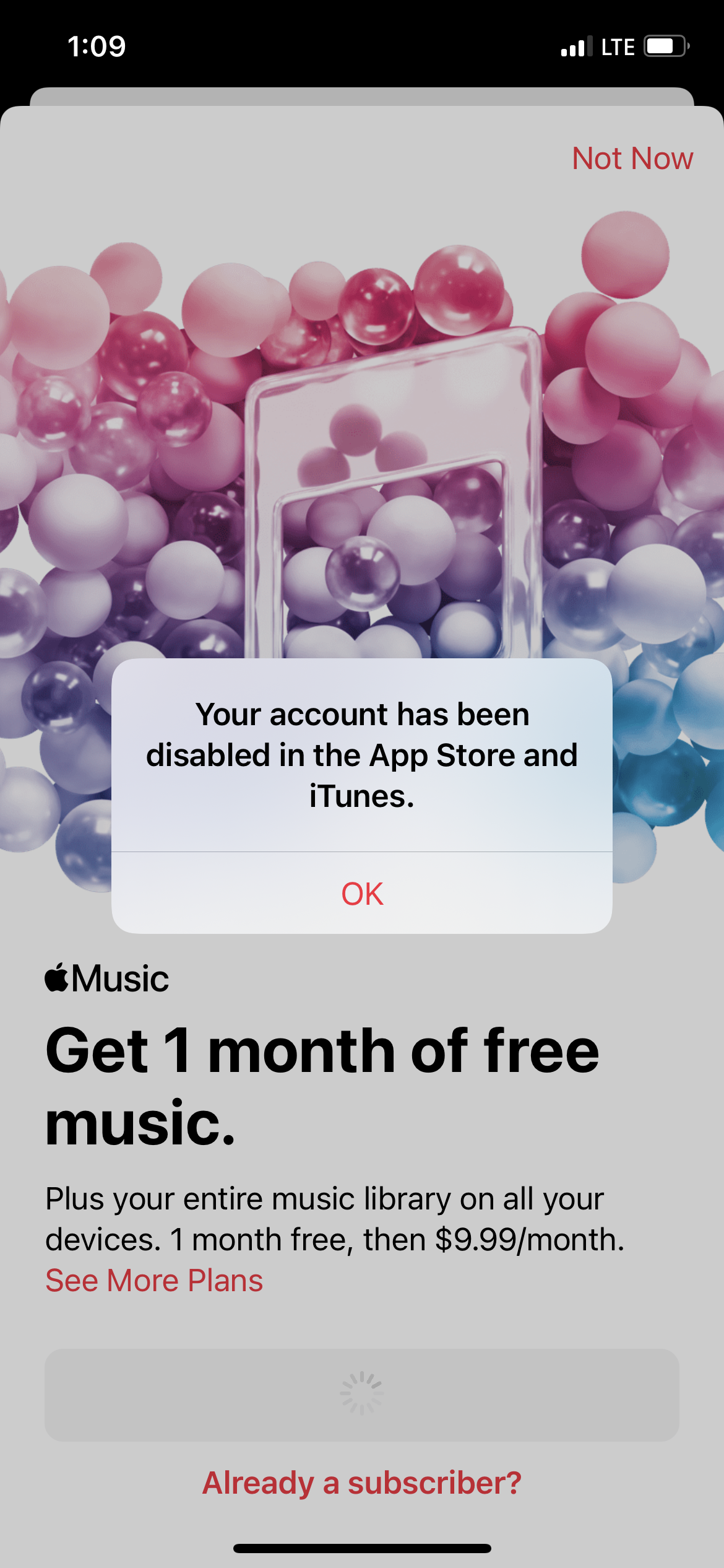 Apple hot sale music lte