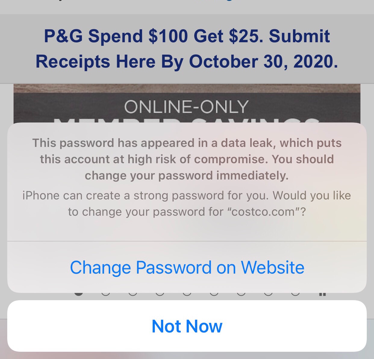 "This password has appeared in a data lea… Apple Community