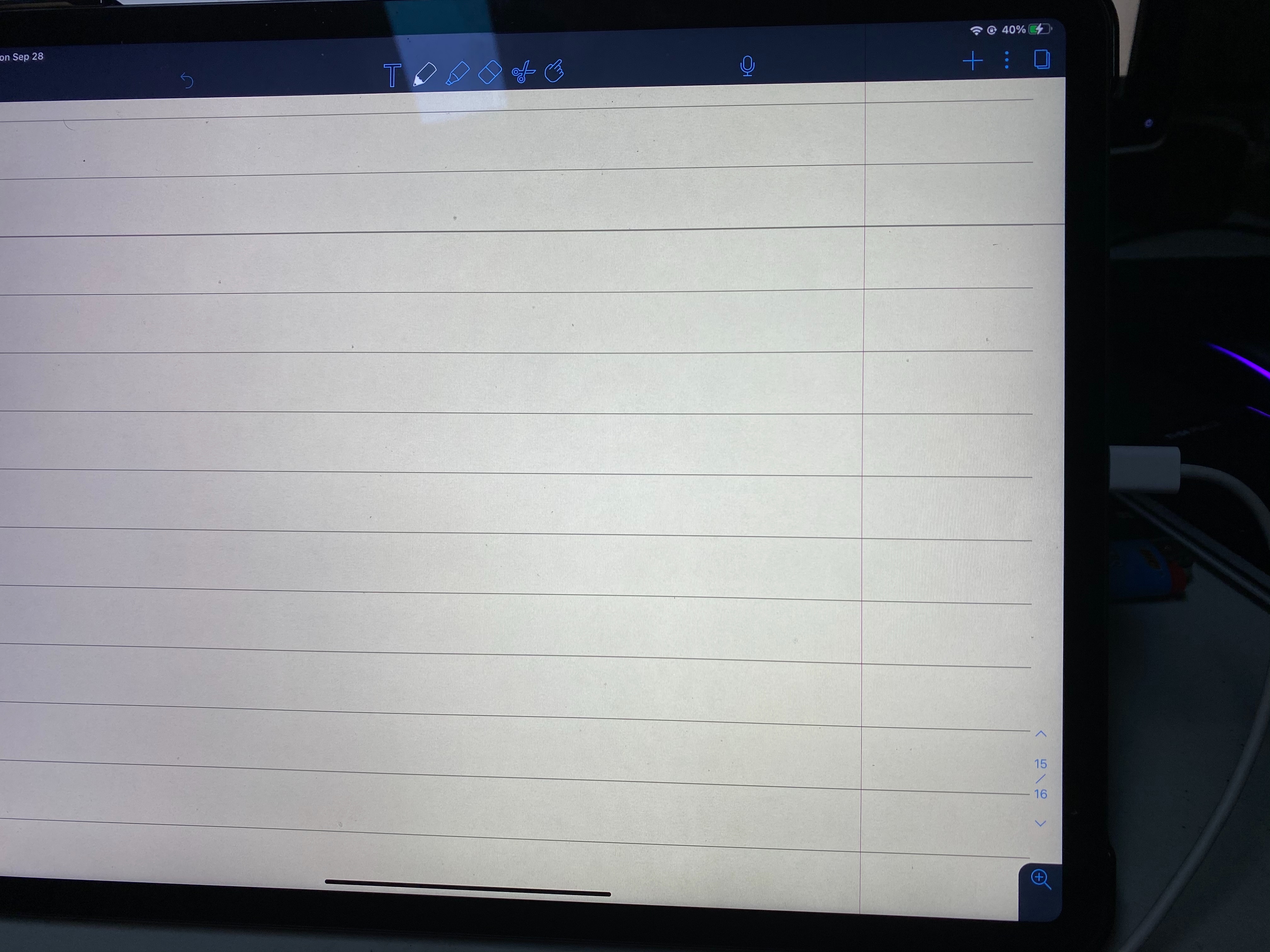 Red vertical line on iPad - Apple Community