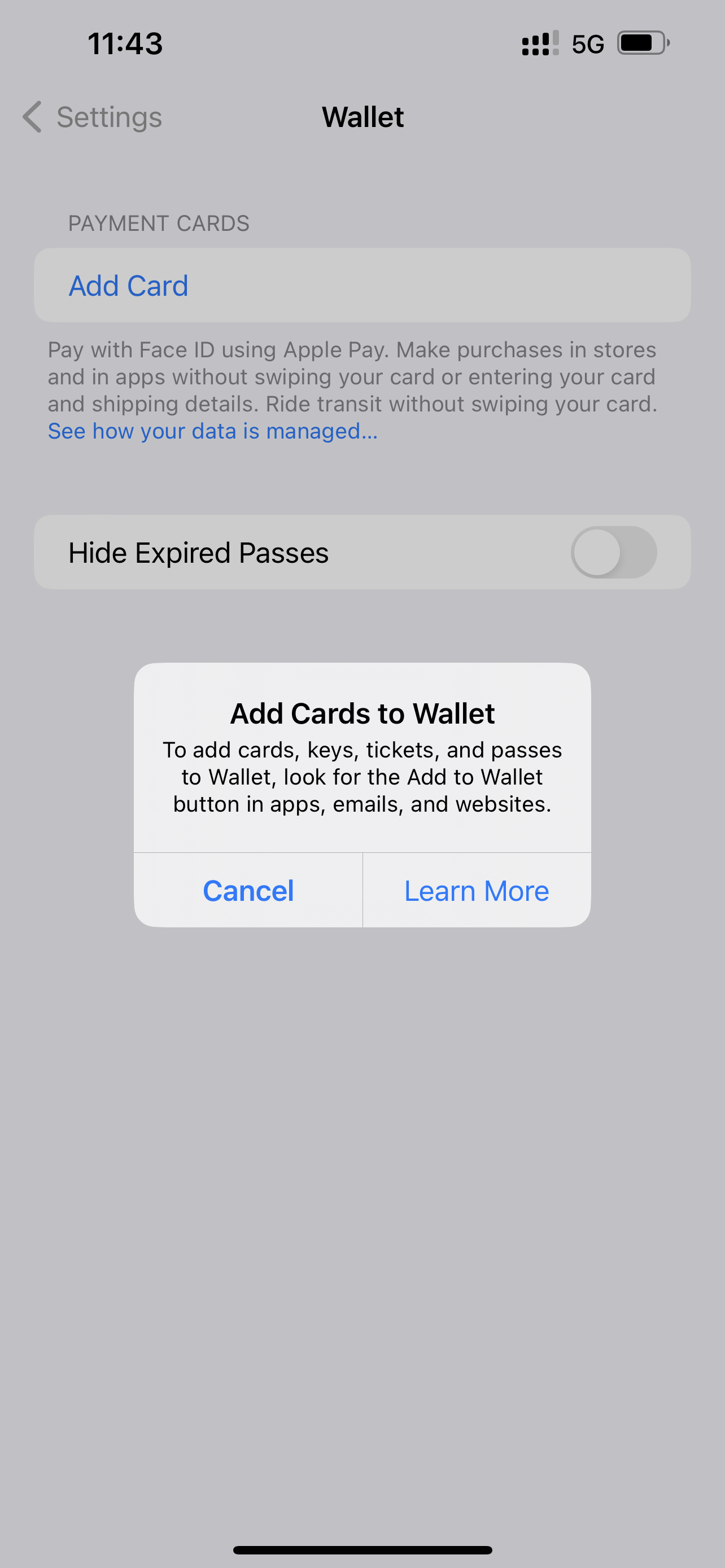 Wallet Add card button is not functioning… Apple Community